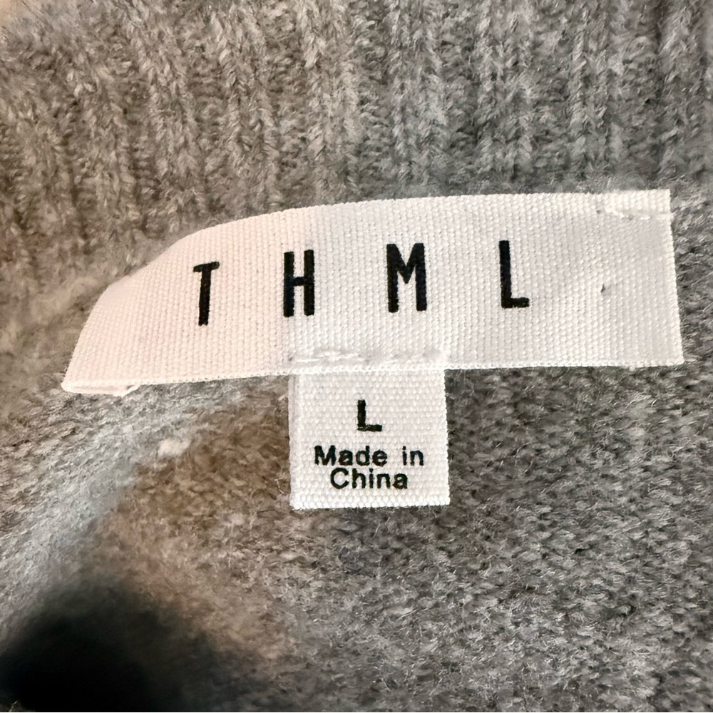 THML Gray Sweater with Star Accents - Picture 3 of 5